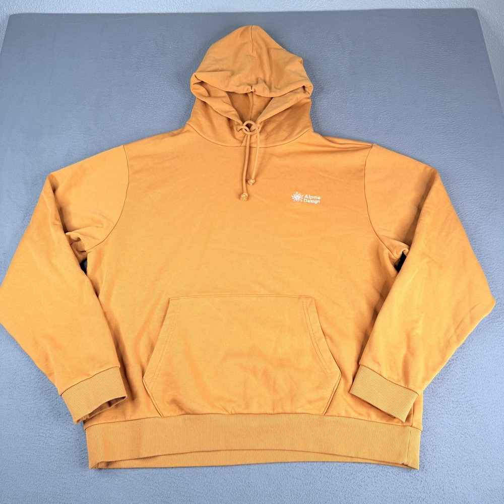 Alpine Design Hoodie Mens XL Golden Honey Hike Pullover Sweatshirt ADM24600
